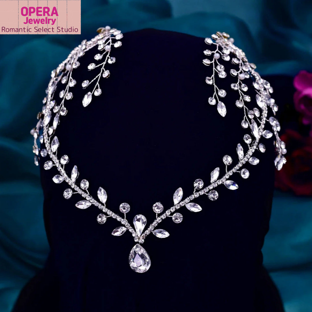 💎 OPERA Jewelry Crystal Bridal Headpiece – HP272