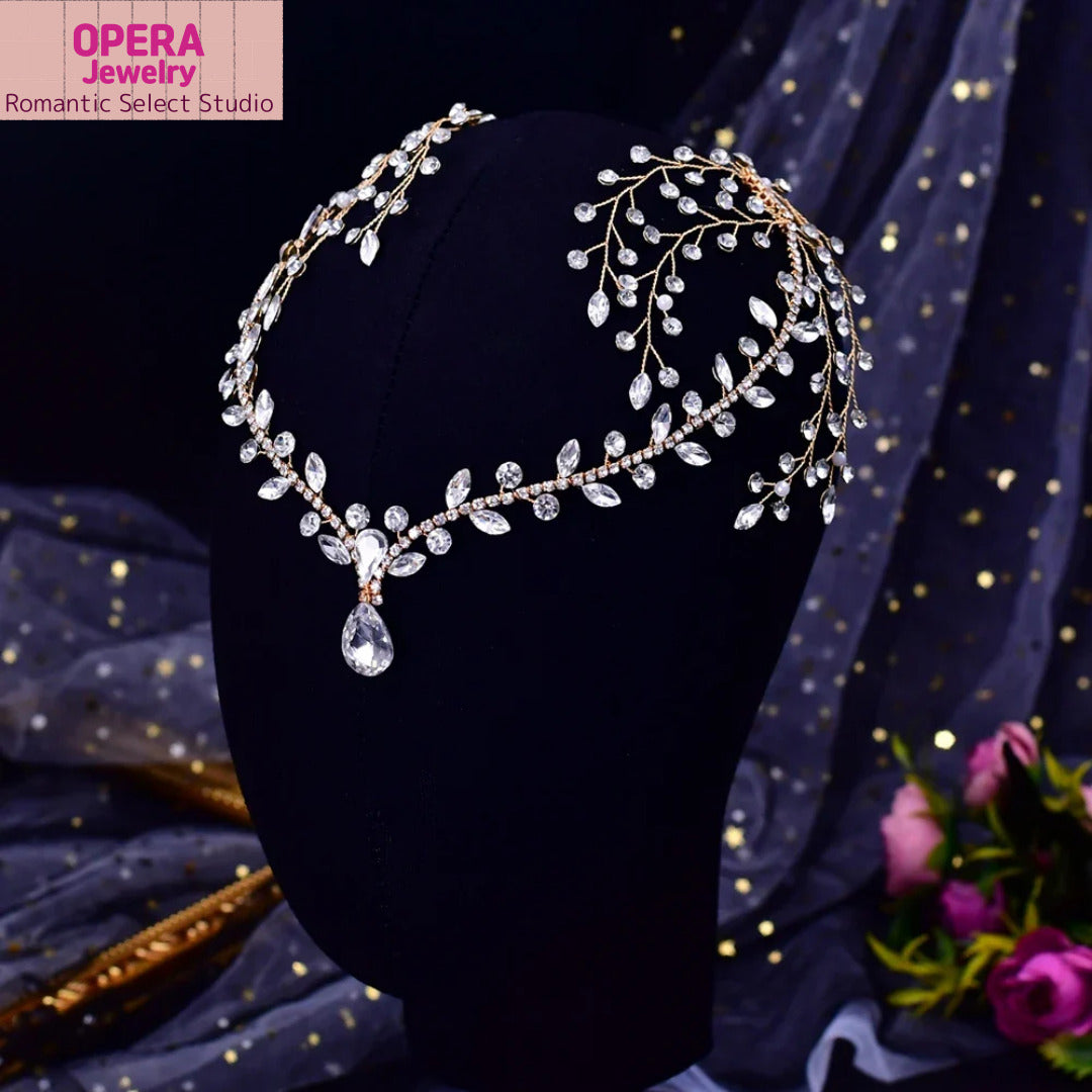 💎 OPERA Jewelry Crystal Bridal Headpiece – HP272