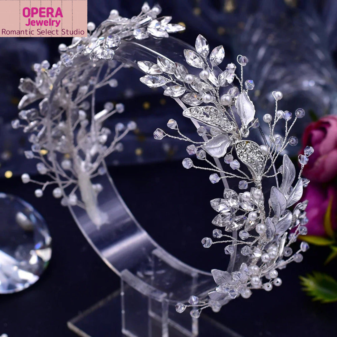 💎 OPERA Jewelry Crystal Bridal Headpiece – HP272