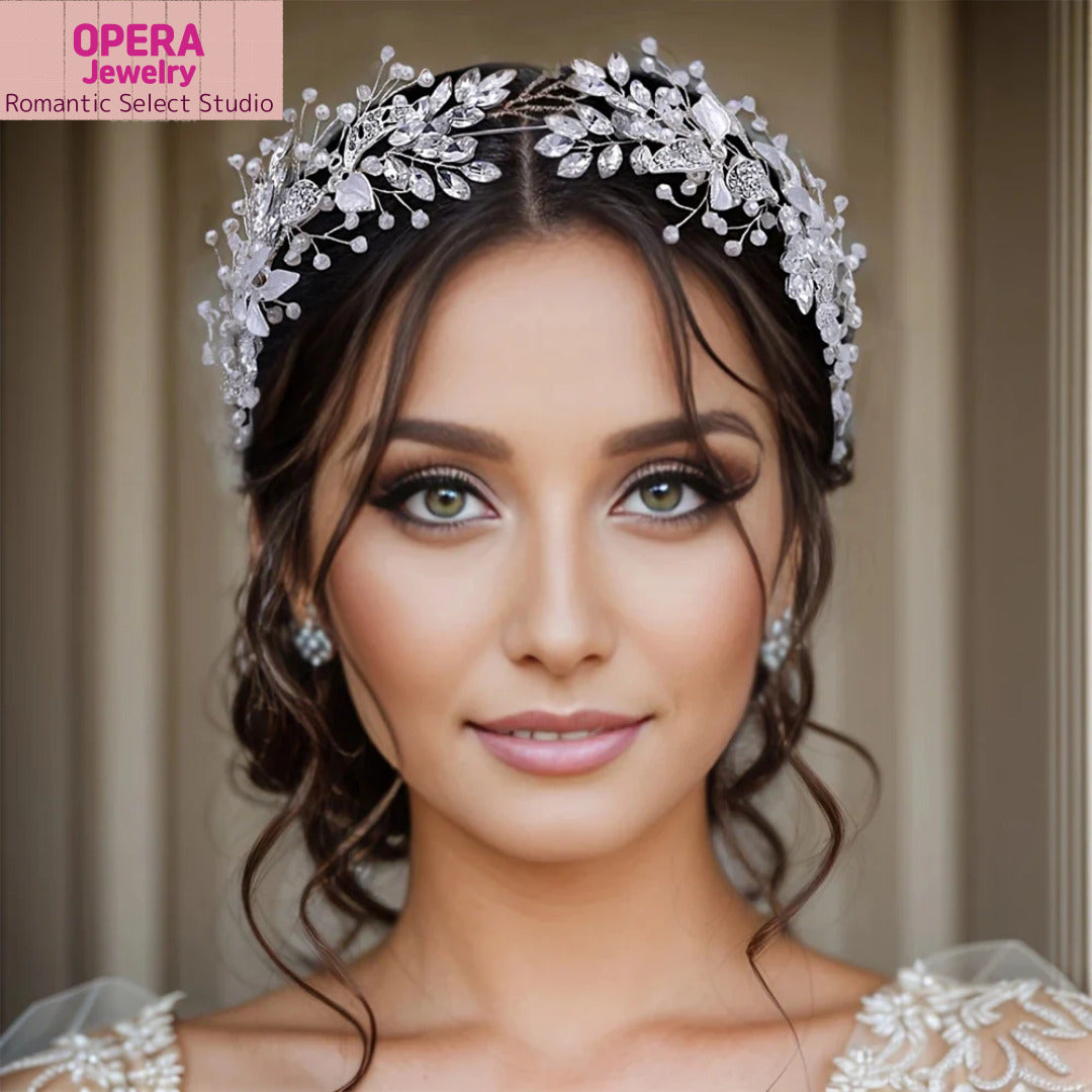 💎 OPERA Jewelry Crystal Bridal Headpiece – HP272