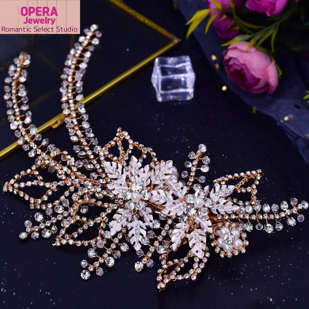 💎 OPERA Jewelry Crystal Bridal Headpiece – HP272
