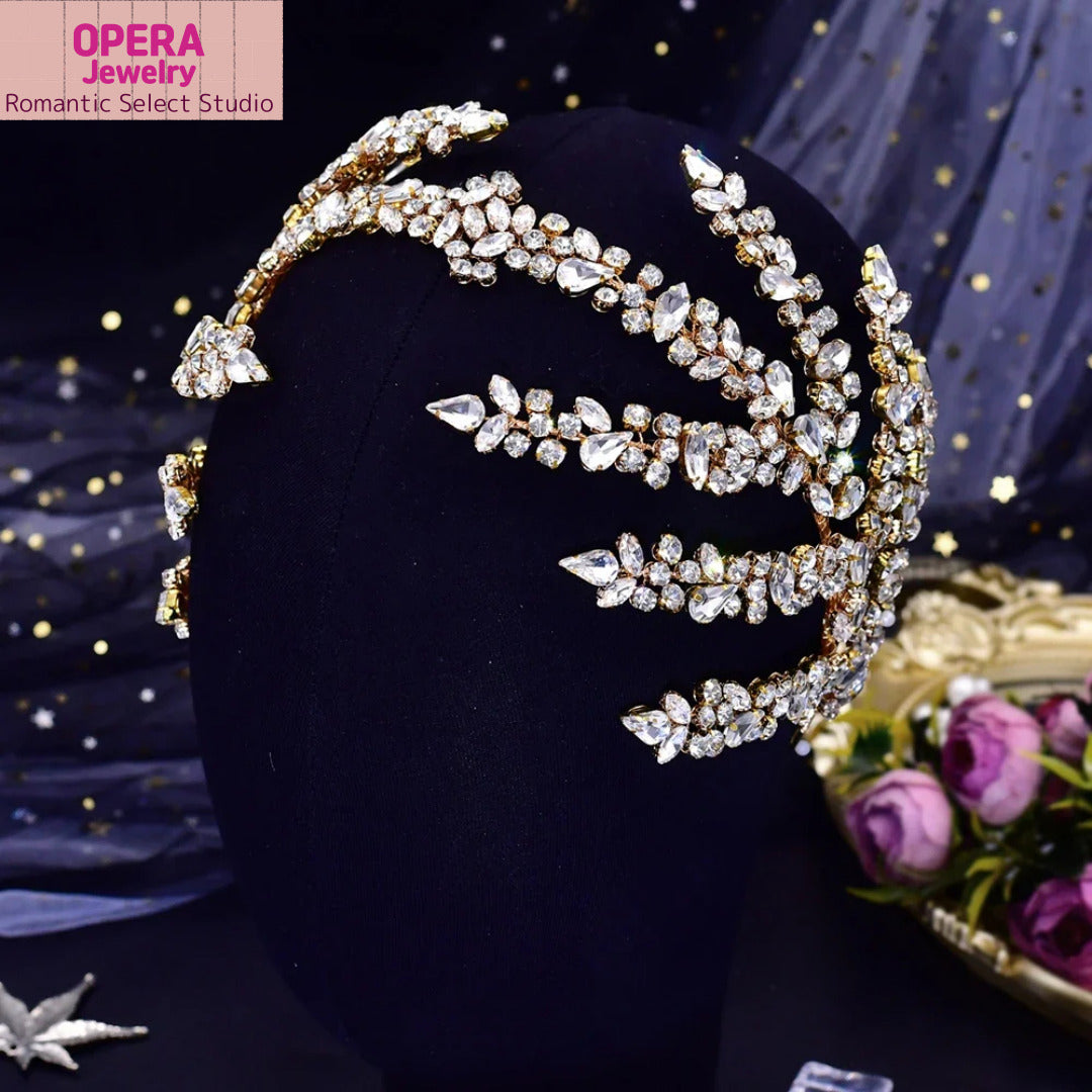 💎 OPERA Jewelry Crystal Bridal Headpiece – HP272