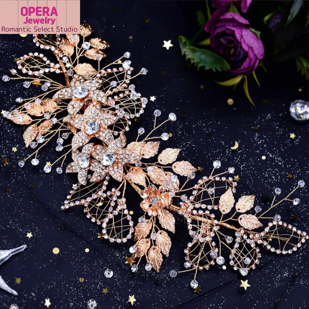 💎 OPERA Jewelry Crystal Bridal Headpiece – HP272