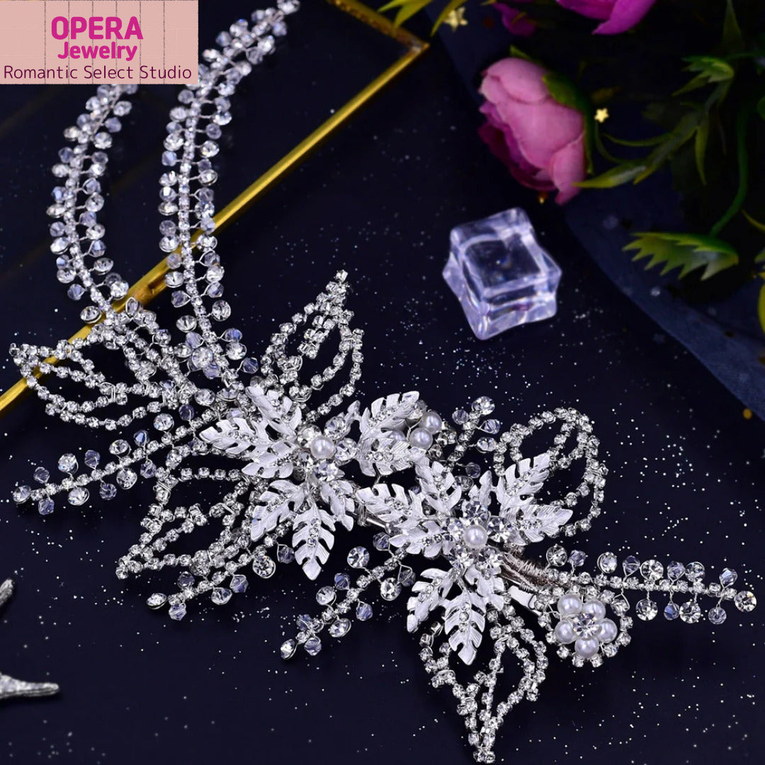 💎 OPERA Jewelry Crystal Bridal Headpiece – HP272