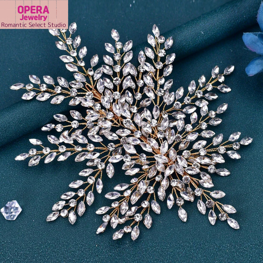 💎 OPERA Jewelry Crystal Bridal Headpiece – HP272