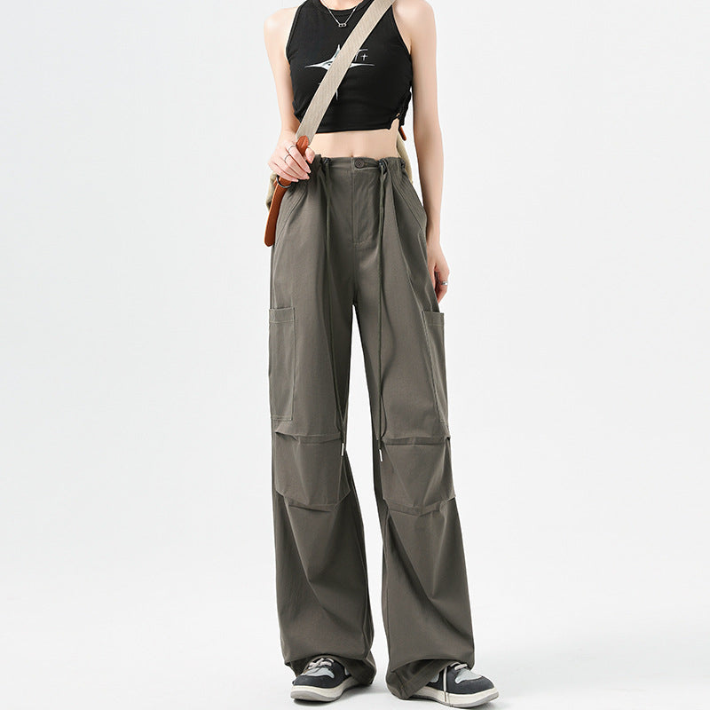 2025 Womens High-Waisted Velcro Cargo Sweatpants  Trendy & Comfortable Streetwear!
